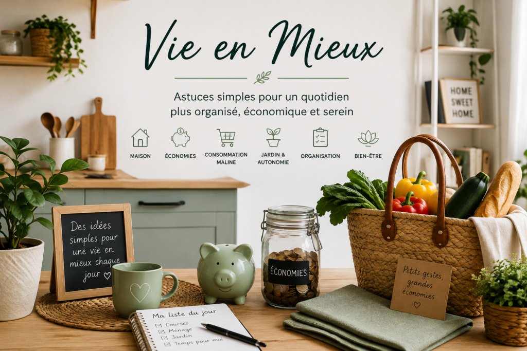Astuces du quotidien : maison, économies, organisation et bien-être